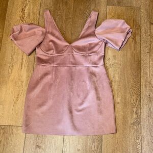 ASOS DESIGN faux suede scuba cupped Size 14